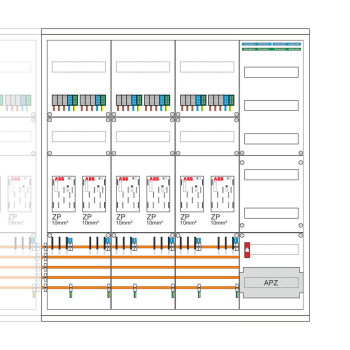 Preview: Zählerschrank 16 Zähler, Verteiler, APZ | eHZ | SCHIEGL (rechts)